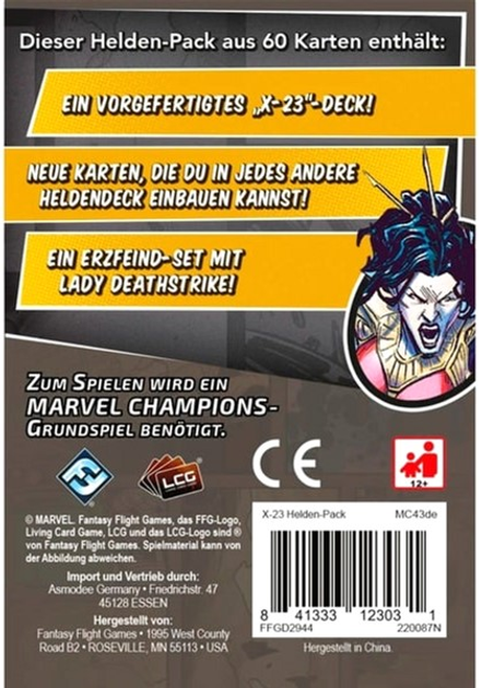 Dodatek do gry planszowej Asmodee Marvel Champions: X-23 (0841333123031) - obraz 2