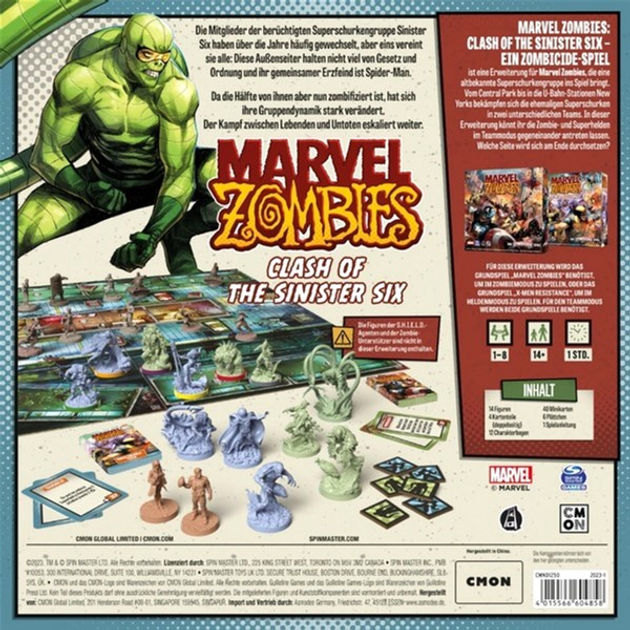Dodatek do gry planszowej Asmodee Marvel Zombies: Clash of the Sinister Six (4015566604858) - obraz 4