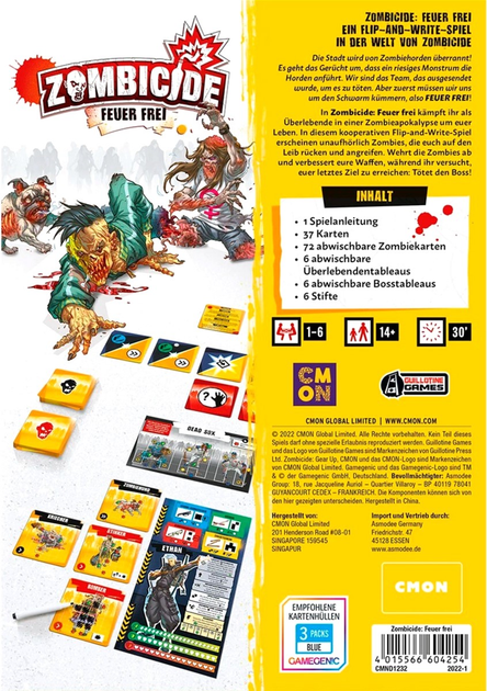 Gra planszowa Asmodee Zombicide Fire Free (4015566604254) - obraz 4