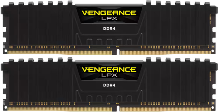 RAM Corsair DDR4-2933 16384MB PC4-23400 (Kit of 2x8192) Vengeance LPX Black (CMK16GX4M2Z2933C16) - obraz 1