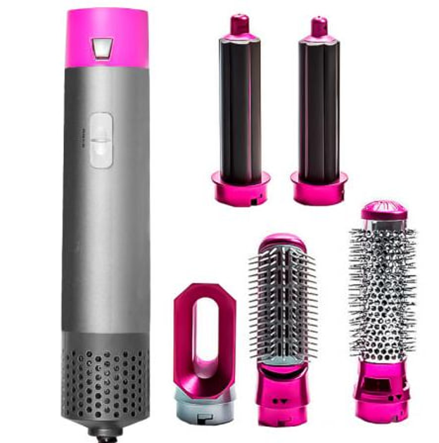 Стайлер випрамляч браш 5в1 Hot Air Styler для різних типів волосся з функціями надання об'єму випрямлення укладання - изображение 3