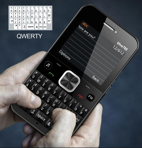 Мобильный телефон SERVO Ultra 700 кнопочный на 4 SIM карты c Qwerty ...
