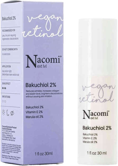 Serum do twarzy Nacomi Next Level z 2% bakuchiolem 30 ml (5902539716085) - obraz 1