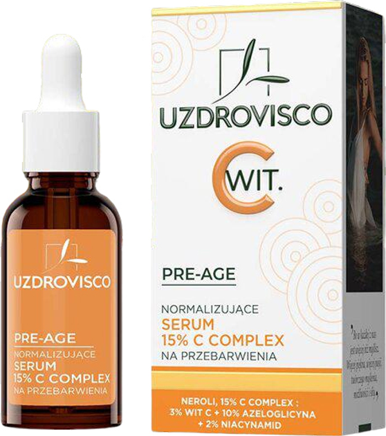 Сироватка для обличчя Uzdrovisco Pre-Age з вітаміном C 15 % 30 мл (5904917482209) - зображення 2