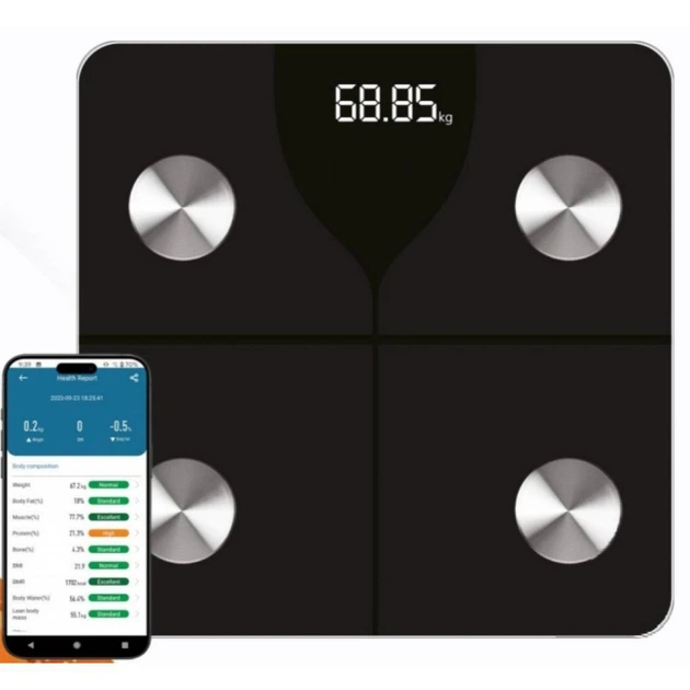 Напольные смарт весы диагностические электрические Fit MG830 180 кг - изображение 3