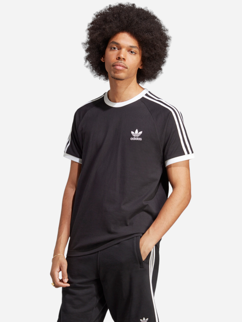 Футболка бавовняна чоловіча adidas Adicolor Classics 3-Stripes IA4845 2XL Чорна (4066745581804) - зображення 1