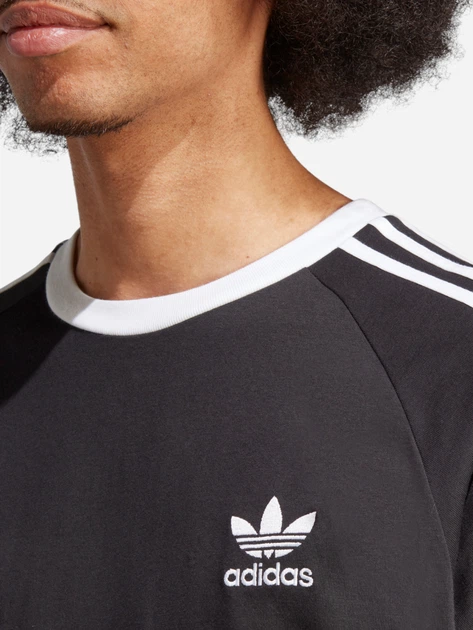 T-shirt męski bawełniany adidas Adicolor Classics 3-Stripes IA4845 2XL Czarny (4066745581804) - obraz 4