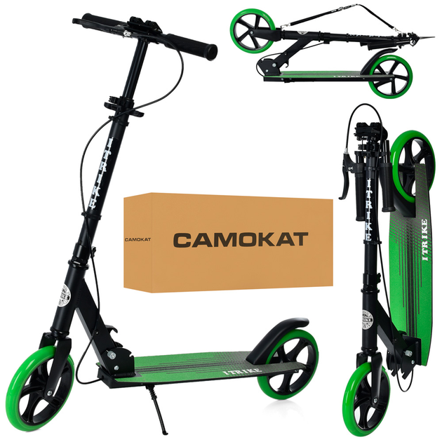 Детский двухколесный самокат iTrike SR 2-049-1 с ручным тормозом и ...