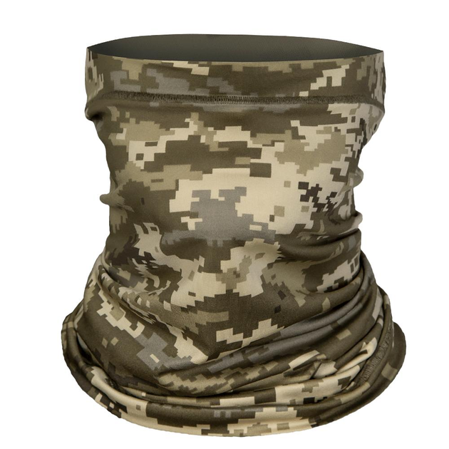 Армійський шарф-труба CamoTec Basic Coolpass Sj ММ14 піксель - зображення 1