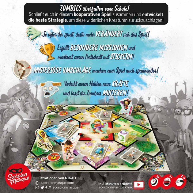 Gra planszowa Asmodee Zombie Kidz Evolution (4015566600898) - obraz 4