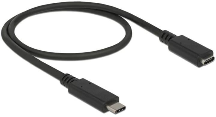 Кабель Delock USB-CM - USB-CF 3.0 0.5 м Black (4043619855322) - зображення 1