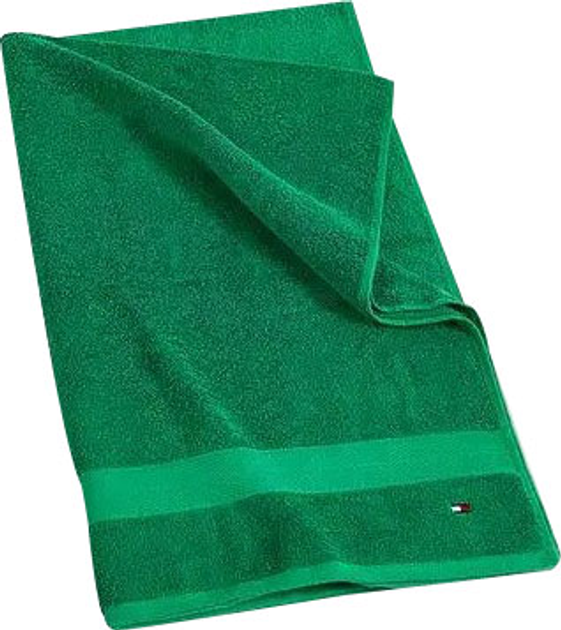 Акція на Рушник бавовняний Tommy Hilfiger банний 76х138 см Modern American Solid Cotton Bath Towel Bright Green Зелений від Rozetka