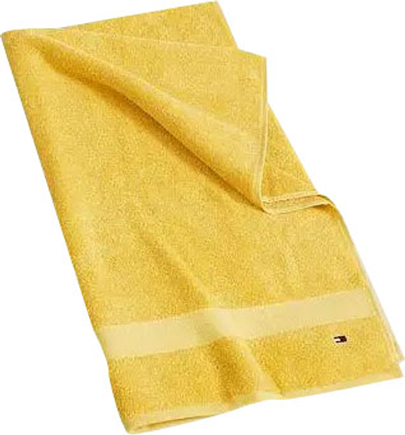 Акція на Рушник бавовняний Tommy Hilfiger банний 76х138 см Modern American Solid Cotton Bath Towel Mimosa Yellow Жовтий від Rozetka