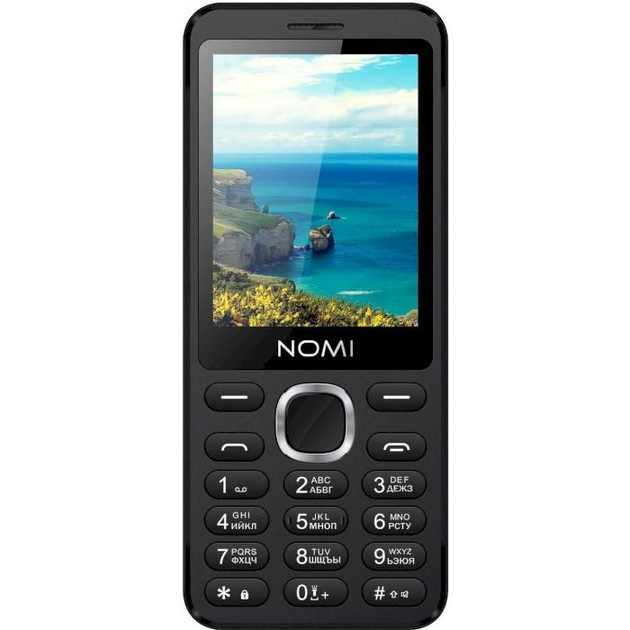 Телефон кнопочный Nomi i2820 Black (черный) – фото, отзывы ...
