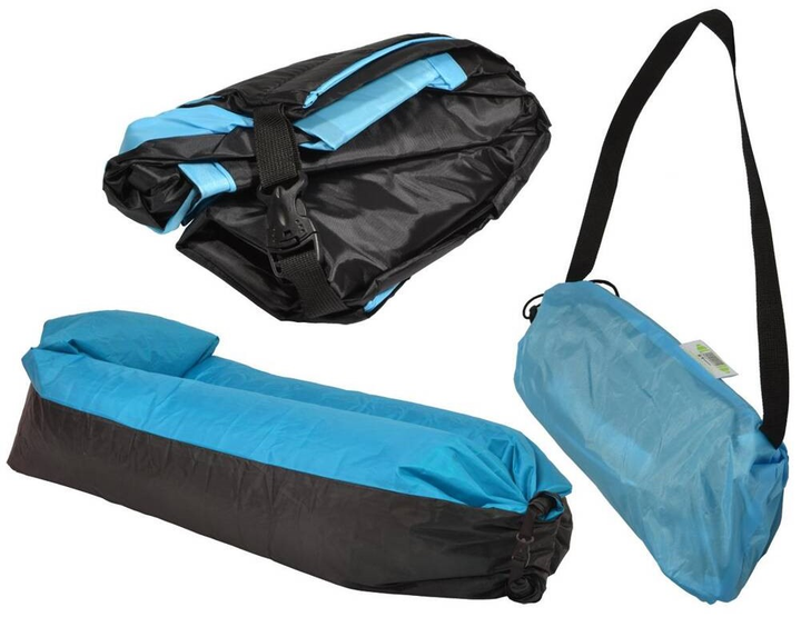 Надувний лежак Royokamp Lazy Bag 180 x 70 см 1020112 (5902431020112) - зображення 6