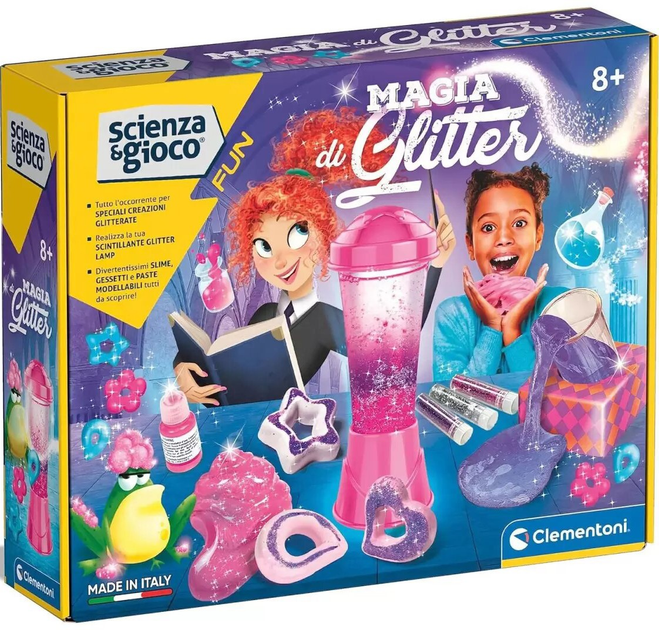 Набір для творчості Clementoni Science & Game Magia Glitter (8005125193493) - зображення 1