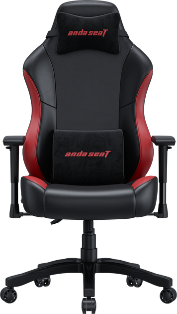 Кресло игровое Anda Seat Luna Color Size L Black/Red PVC (AD18-48-BR-PV) - изображение 1
