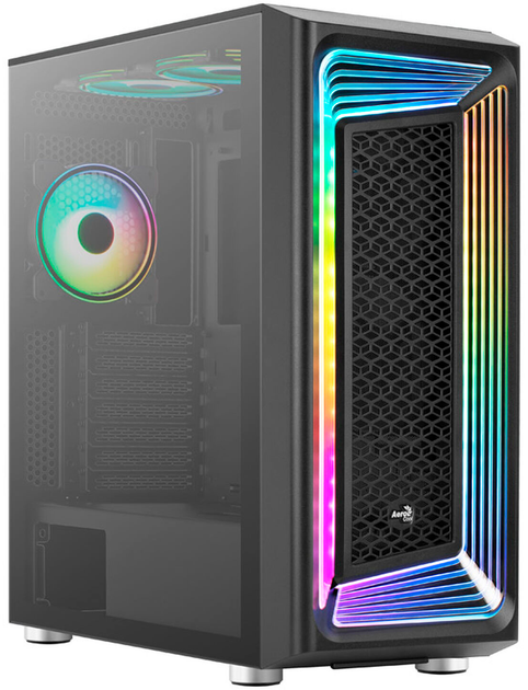 Корпус Aerocool Interstellar-G-BK-v1 Midi-Tower ARGB TG Black (ACCM-PB30053.11) - изображение 1