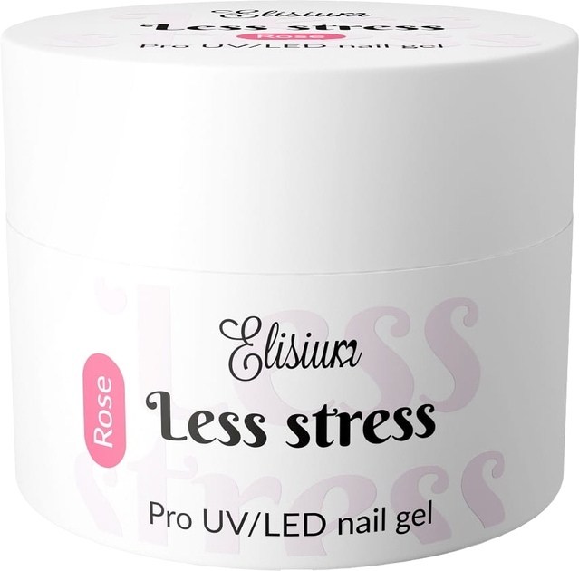 Żel do paznokci Elisium Less Stress budujący Rose 40 ml (5902539718454) - obraz 1