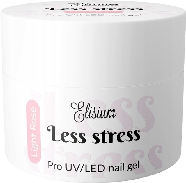 Żel do paznokci Elisium Less Stress budujący Light Rose 40 ml (5902539718461) - obraz 1