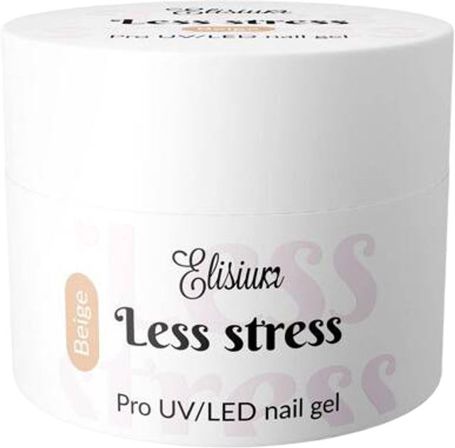 Żel do paznokci Elisium Less Stress budujący Beige 40 ml (5902539718478) - obraz 1
