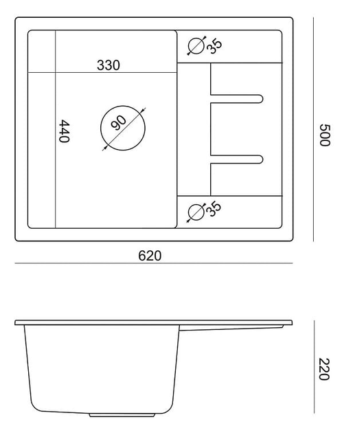 Кухонна мийка Quadron Morgan 116 (HB8210U7-C1_P2O) - зображення 2