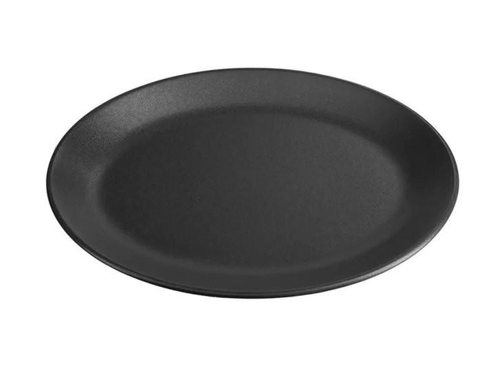 Тарелка мелкая овальная Porland Black фарфоровая 240мм 112124/Bl - Фото 1 Тарелка мелкая овальная Porland Black фарфоровая 240мм 112124/Bl - изображение 1