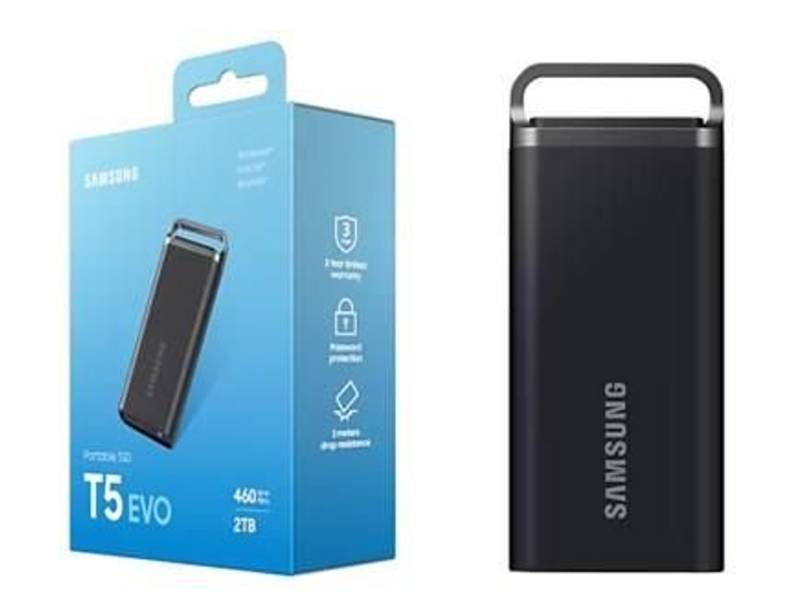 Портативний SSD Samsung 2TB USB 3.2 Gen 1 Type-C T5 EVO