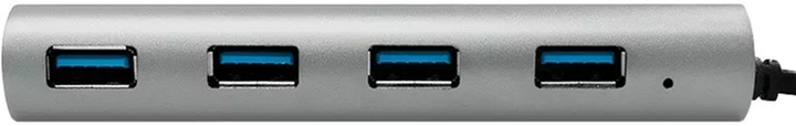 Hub USB Logilink 4 x USB 3.0 to USB Type-C Silver (4052792048643) - obraz 3