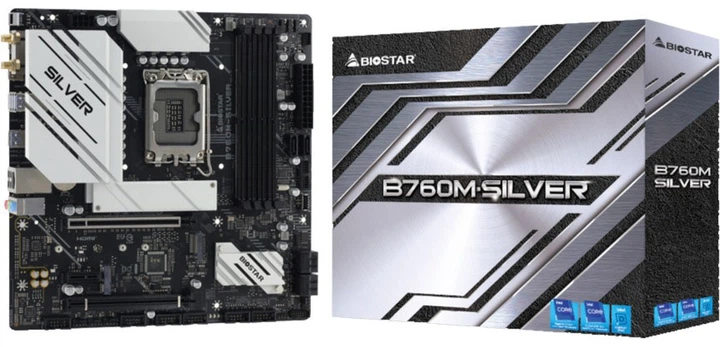 Материнська плата Biostar B760M-SILVER (s1700, Intel B760, PCI-Ex16) - зображення 4