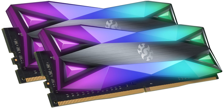Pamięć ADATA DDR4-4133 16384MB PC4-33000 (Kit of 2x8192) XPG Spectrix D60G RGB Grey (AX4U41338G19J-DT60) - obraz 2