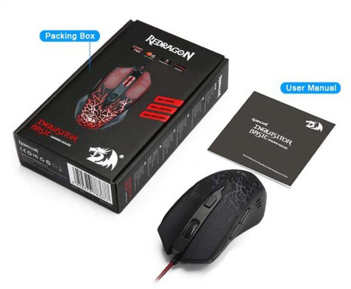 Мышь Redragon Inquisitor Basic M608 Черная (78367BK) 270104 - изображение 4