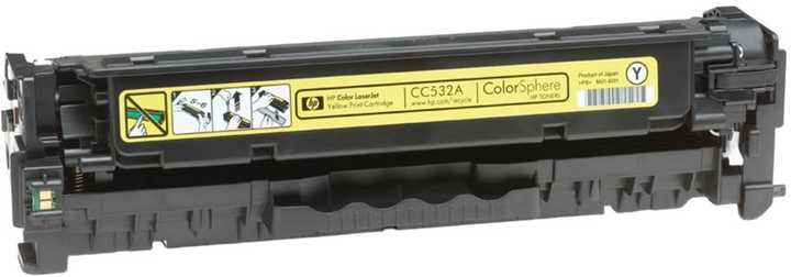 Тонер-картридж UPrint для HP CC532A CRG718 Yellow (HL-28YE) - зображення 1