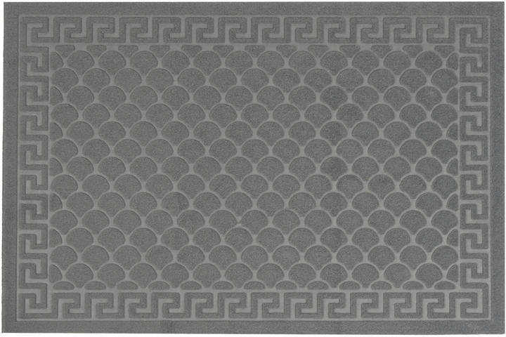 Придверный коврик Eco Fabric Чешуя без кромки 60х90 см Серый (6090-002 ...