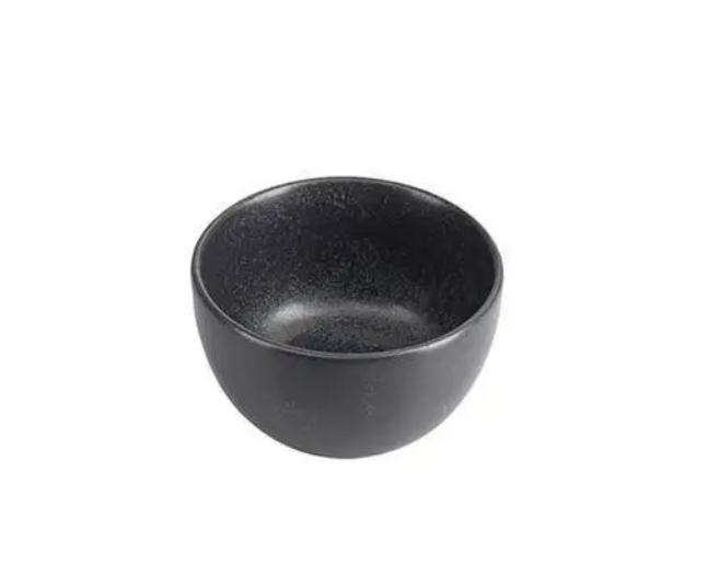 Фарфоровый салатник-сахарница круглый Black Porland 210 мл 10 см 382125/Bl - изображение 3