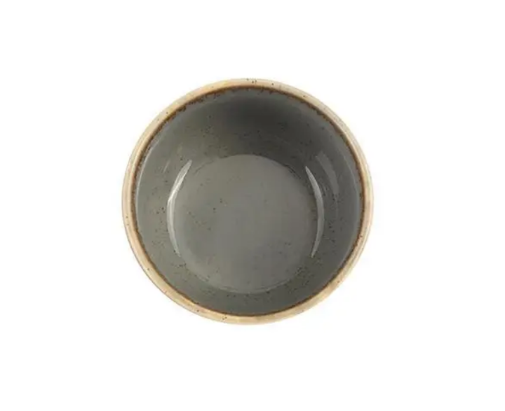 Фарфоровий салатник-цукорниця круглий Dark Grey Porland 210 мл 10 см 382125/DG - Фото 3 Фарфоровий салатник-цукорниця круглий Dark Grey Porland 210 мл 10 см 382125/DG - зображення 3