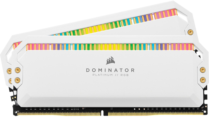 Pamięć Corsair DDR4-3200 16384MB PC4-25600 (Kit of 2x8192) Dominator Platinum RGB White (840006625346) - obraz 1