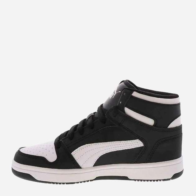 Підліткові демісезонні черевики для хлопчика Puma Rebound Layup SL Jr 37048601 39 (6UK) Чорні з білим (4060981199274) - зображення 3