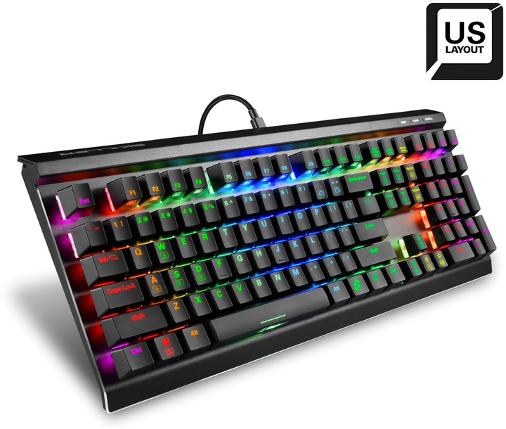 Клавіатура дротова Sharkoon Skiller SGK60 Kailh Box White USB Black (4044951030095) - зображення 6