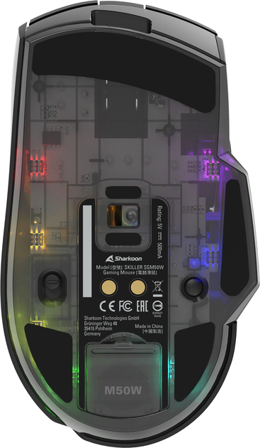 Миша Sharkoon Skiller SGM50W Black (4044951040230) - зображення 10