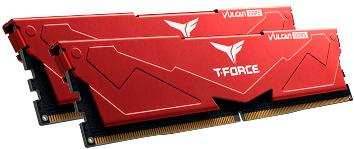 Оперативна пам'ять Team Group VULCAN DIMM DDR5-5600 32768MB Dual Kit PC5-44800 Red (FLRD532G5600HC36BDC01) - зображення 2