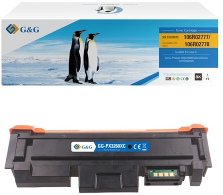 Тонер-картридж G&G для Xerox 106R02778 NT-PX3260XC Black (6941784755738 ...