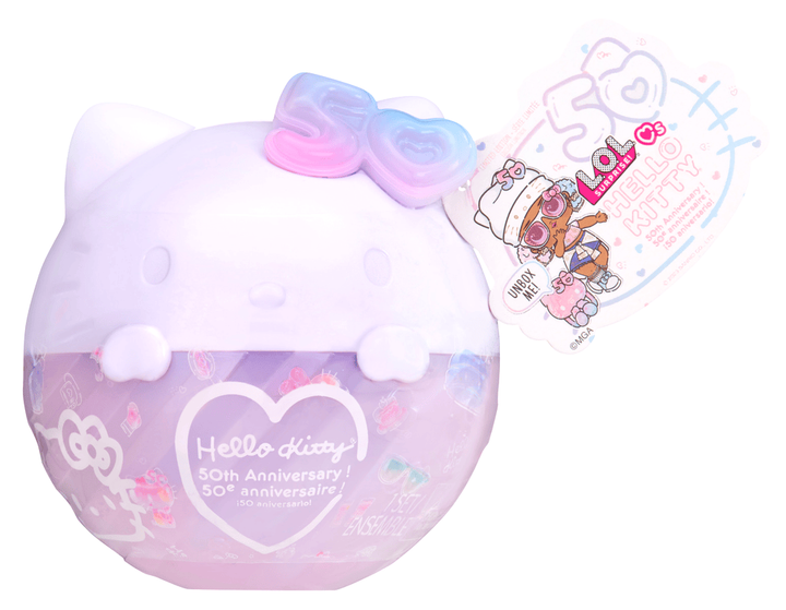 Лялька з аксесуарами L.O.L. Surprise Loves Hello Kitty Tot Crystal Cutie в кулі (0035051503835) - зображення 1