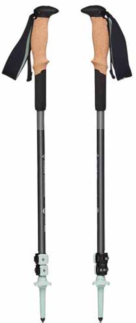 Kije trekkingowe Black Diamond Pursuit Shock S/M szary/zielony 1 para 110-125 cm (1879405) - obraz 1