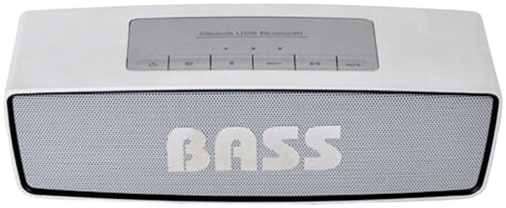 Głośnik przenośny Bass 5945 Bluetooth Speaker Silver (5902067603475) - obraz 1