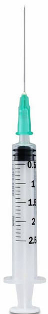 Strzykawka PIC Syringe 2.5 ml 0.8 x 40 mm 100 szt (8499991912478) - obraz 1