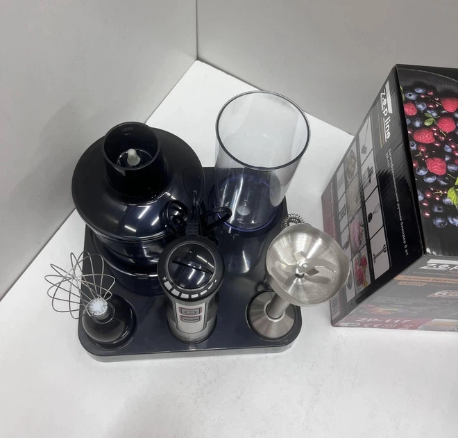 Блендер погружной на подставке 6 в 1 1500Вт Zepline ZP-117 черный