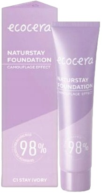 Podkład do twarzy Ecocera Naturstay C1 Stay Ivory 30 ml (5908217993779) - obraz 1