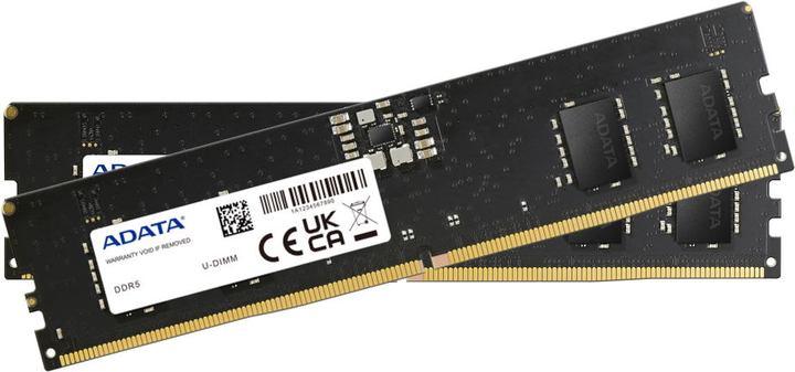Оперативна пам'ять ADATA DDR5-4800 32765MB PC5-38400 (Kit of 2x16384) Black (AD5U480016G-DT) - зображення 1