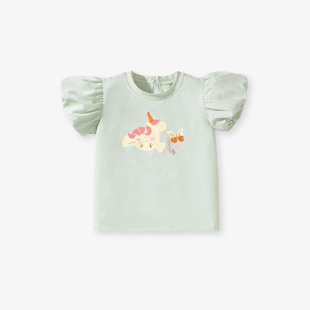 Детский комплект для девочки (футболка+легинсы) Little Maven 22303 122 см Мятный - изображение 3
